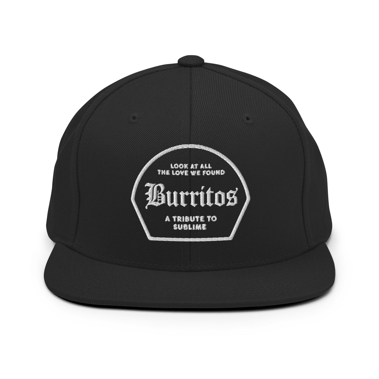 Burritos Love Snapback Hat