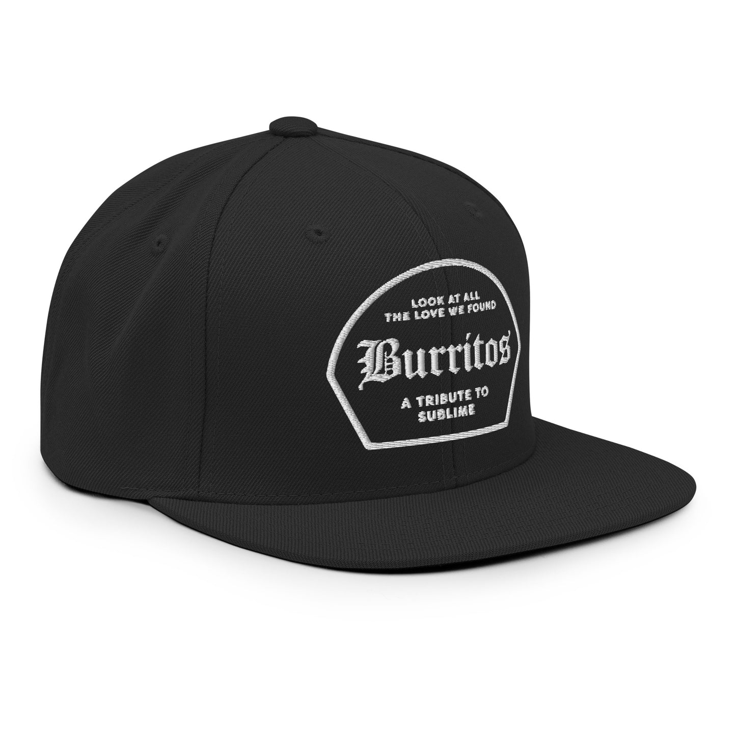 Burritos Love Snapback Hat