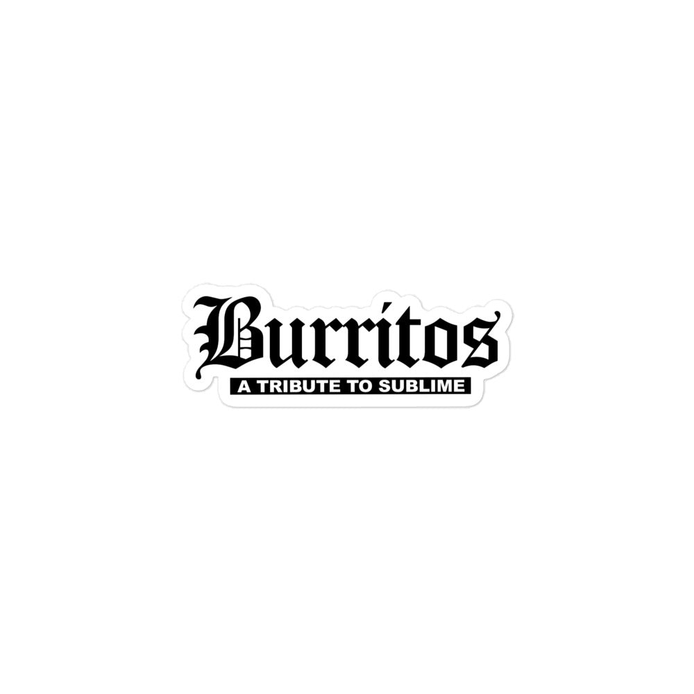 Burritos Logo Sticker!!