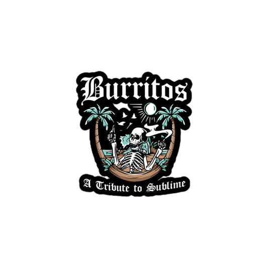 Burritos Skull Sticker