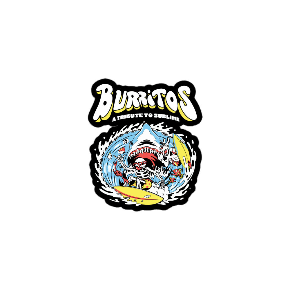 Burritos Shark Sticker