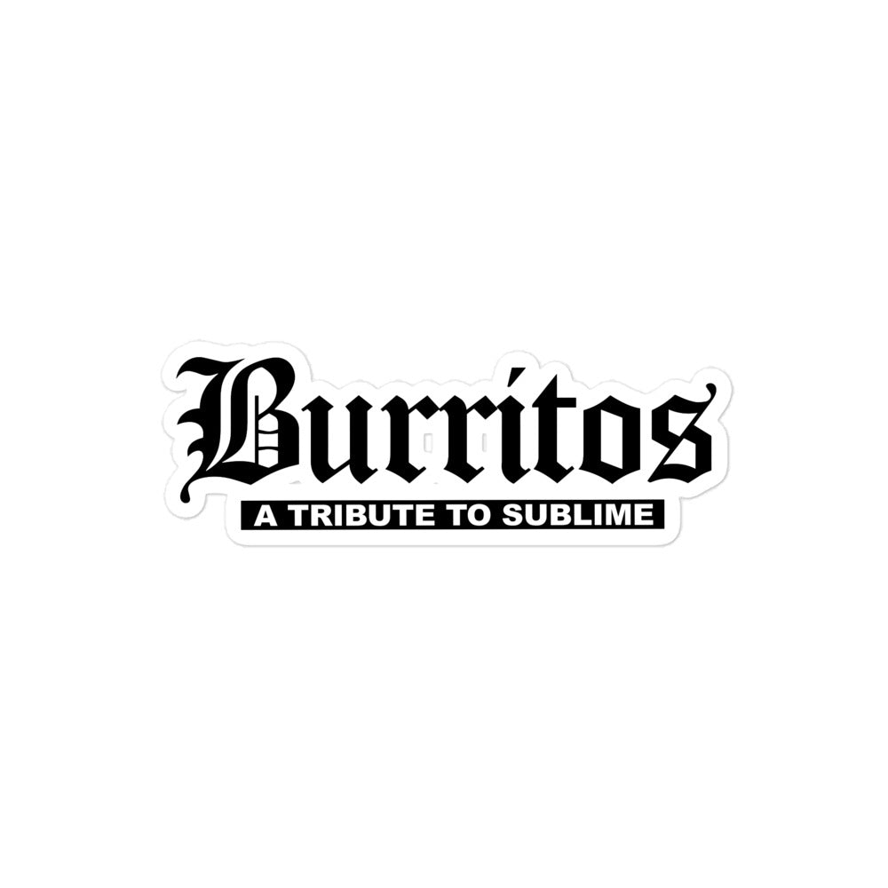 Burritos Logo Sticker!!