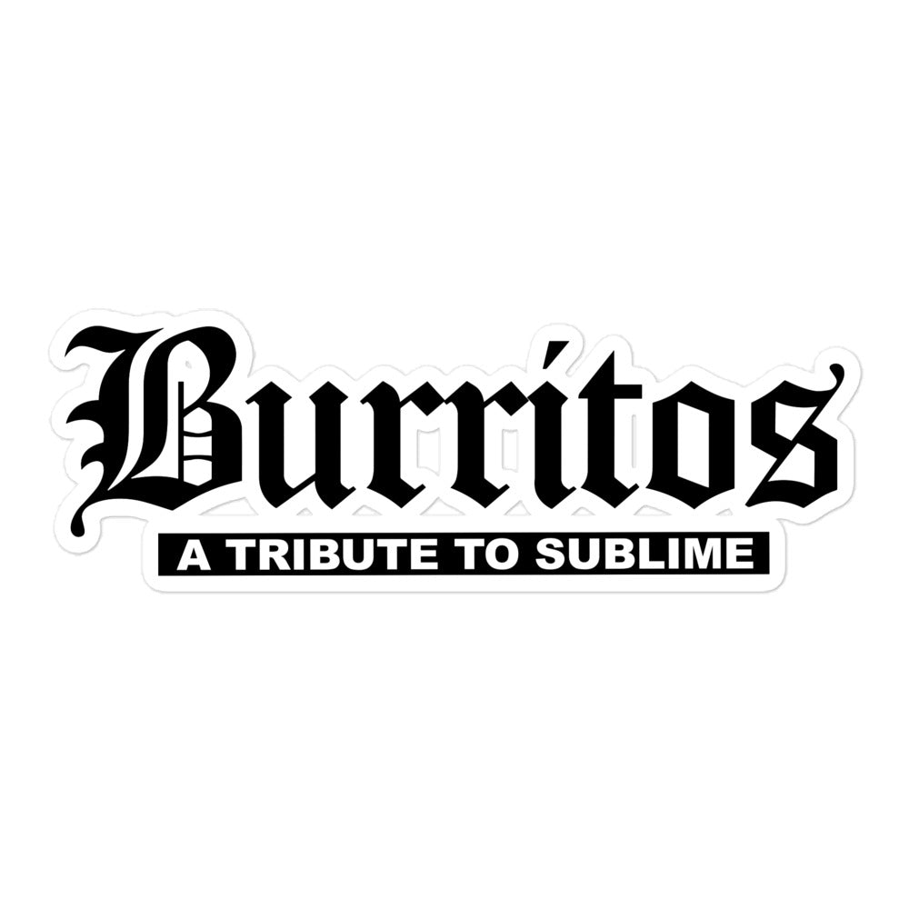 Burritos Logo Sticker!!