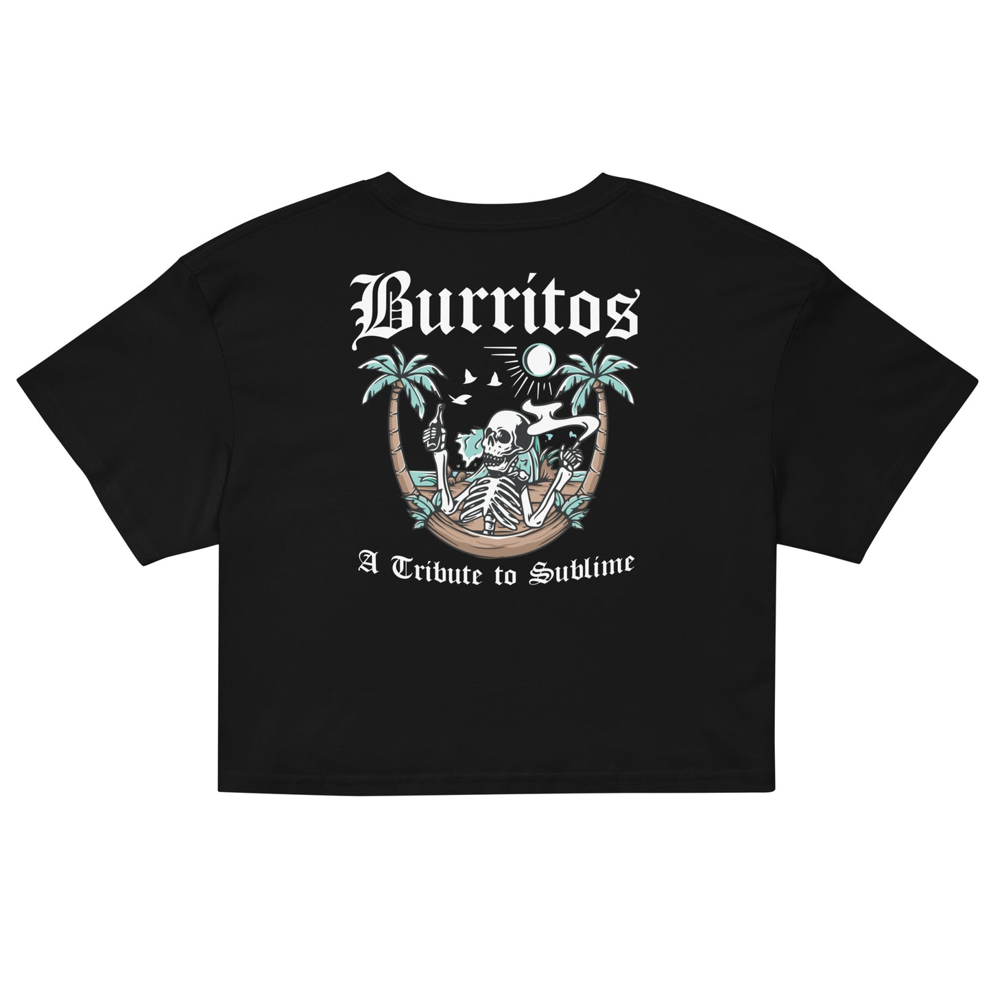 Burritos Skull Women’s Crop Top