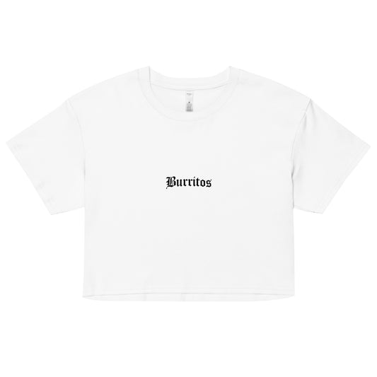 Burritos Women’s Crop Top (White)